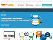 Tablet Screenshot of bhpindia.com